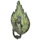 Ornate Green Patina Parrot Bird Door Knocker